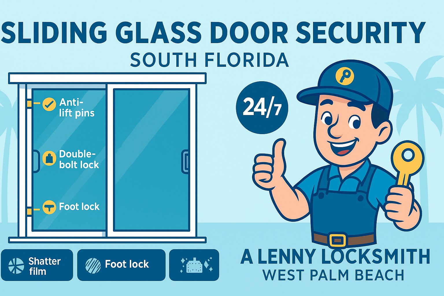 Sliding Glass Door Security for South Florida Homes